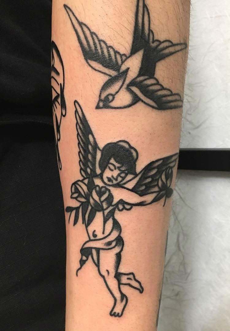 Traditional tattoos Bologna, by Albi